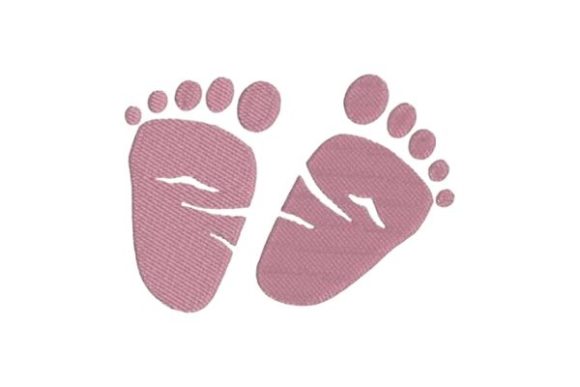 Adorable Baby Feet: A Perfect Touch for Nursery Embroidery