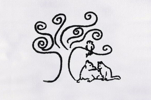 Black White Tree: A Versatile Embroidery Design
