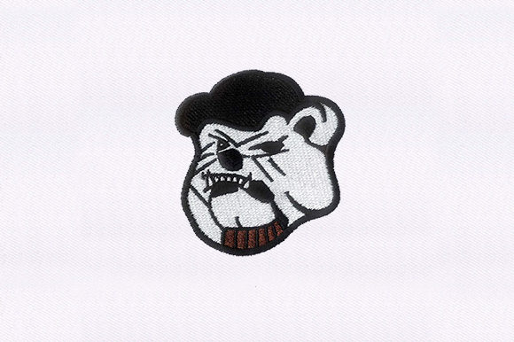 Cap Wearing Bulldog: A Charming Embroidery Design