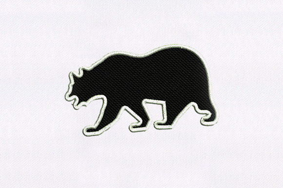 Charming Black Bear Embroidery for Craft Fair Success