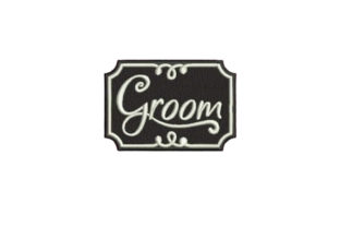 Charming Groom Embroidery for Special Occasions