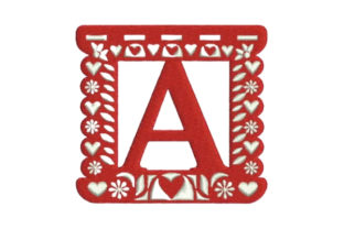 Charming Papel Picado Alphabet a for Festive Designs