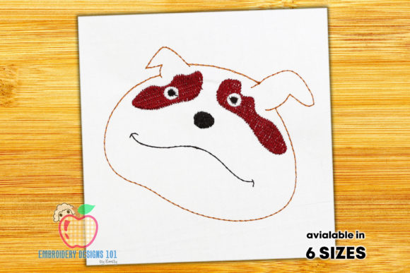 Cute Bulldog Face Sketch for Charming Gifts
