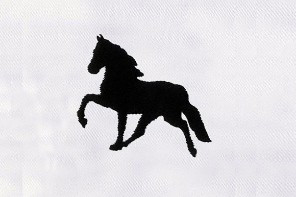 Elegant Black Horse: A Versatile Embroidery Design