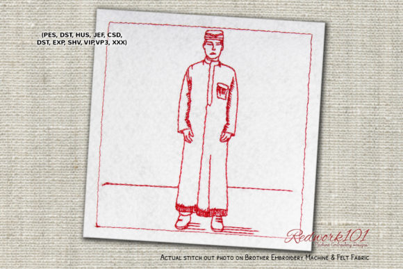 Exploring Muslim Man Bluework for Seasonal Embroidery