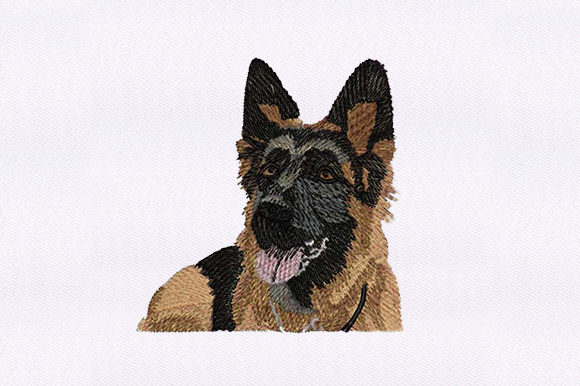 German Shepherd: A Premium Embroidery Design