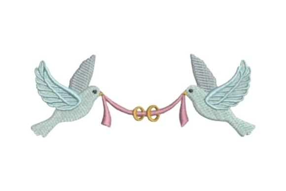 Gold Wedding Anniversary: A Romantic Embroidery Design