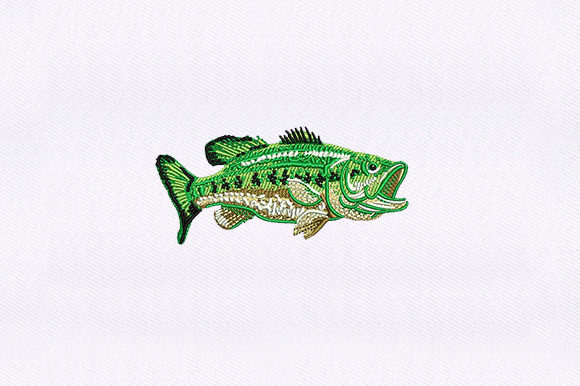 Largemouth Bass: A Premium Embroidery Design