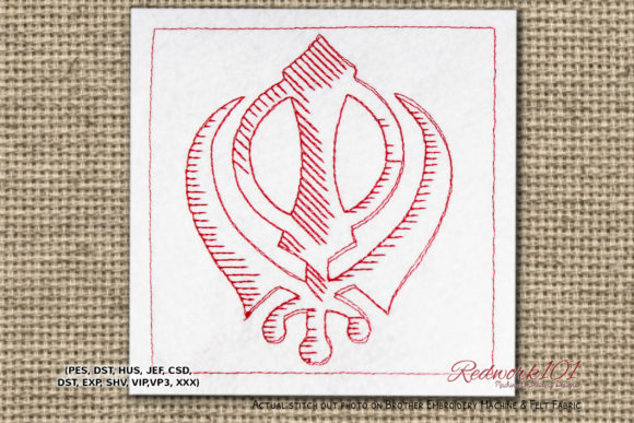 Sikhism Khanda: A Premium Embroidery Design