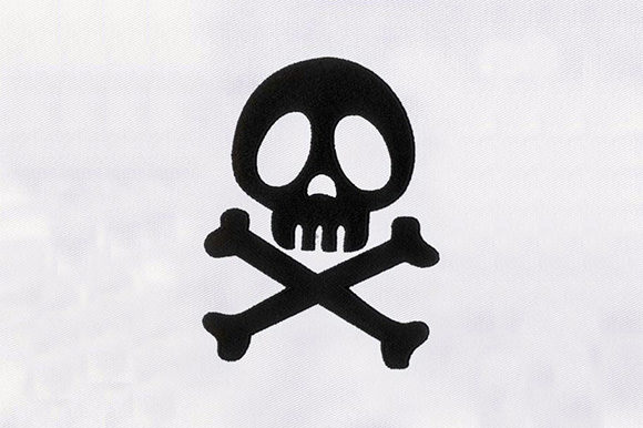 Skeleton Sign: A Spooky and Stylish Embroidery Design
