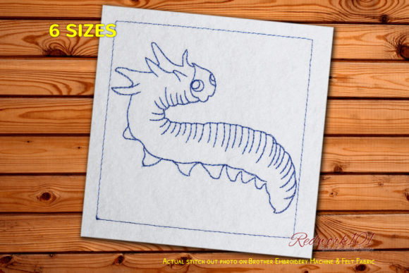 Sod Webworm Lineart: A Unique Embroidery Design