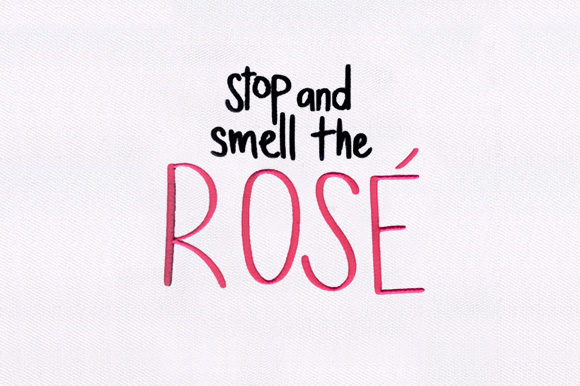 Stop and Smell the Rose: A Festive Embroidery Delight