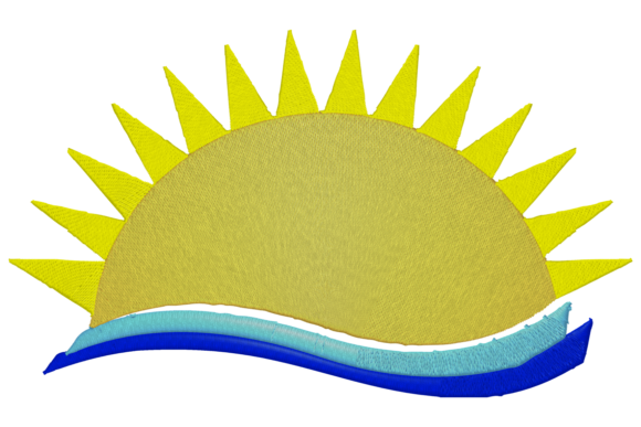 Sun Sea: A Versatile Embroidery Design for Your Next Project