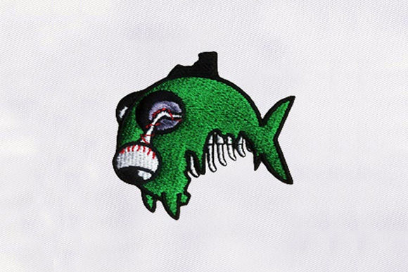 Terrible Fish: A Unique Embroidery Design