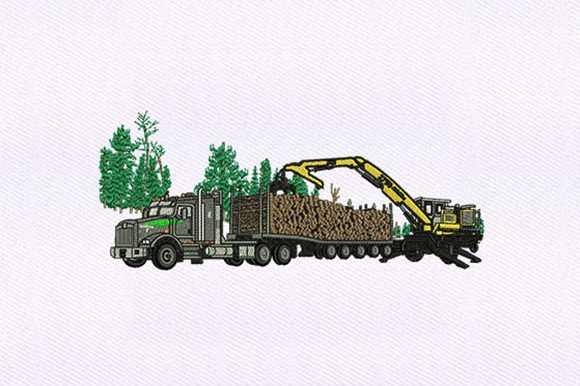Tractor and Truck: A Versatile Embroidery Design